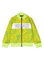 Versace Kids sweat à imprimé Barocco Silhouette - Vert