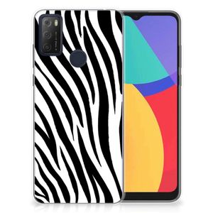 Alcatel 1S (2021) TPU Hoesje Zebra