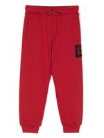 Dolce & Gabbana Kids pantalon de jogging à ornements strassés - Rouge