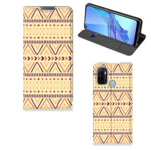 OPPO A53 | A53s Hoesje met Magneet Aztec Yellow