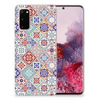 Samsung Galaxy S20 TPU Siliconen Hoesje Tiles Color