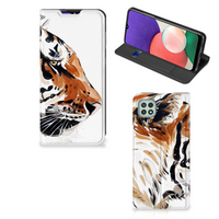 Bookcase Samsung Galaxy A22 5G Watercolor Tiger