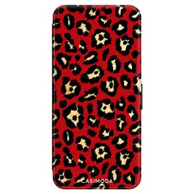 Samsung Galaxy A50/A30s flipcase - Luipaard rood