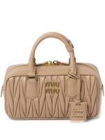 Miu Miu sac matelassé Arcadie en cuir Nappa - Tons neutres