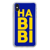 Habibi Blue: iPhone X Transparant Hoesje