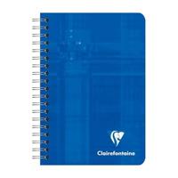Notitieboek Clairfontaine spiraal 95x140mm lijn assorti | Omdoos a 5 stuk