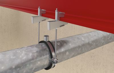 Fischer 531137 bevestigingsframe voor loodgieterswerk Klemhanger