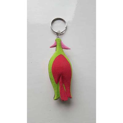 Sleutelhanger Tulp Rood/Groen Sleutelhanger Tulp Rood/Groen