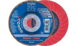 PFERD 67789015 PFC 115 CO-FREEZE 36 SGP STRONG INOX Lamellenschijf Diameter 115 mm Boordiameter 22.23 mm Legering op kobaltbasis, Legering op nikkelbasis,