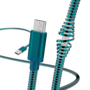 Hama Oplaad-/gegevenskabel Metall Micro-USB 1,5 M Blauw