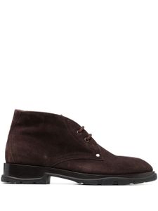 Alexander McQueen bottines en daim à lacets - Marron