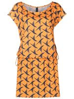 Lygia & Nanny robe courte Shiva à taille nouée - Orange