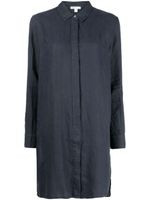 James Perse robe-chemise en lin à manches longues - Bleu - thumbnail