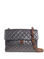 CHANEL Pre-Owned sac porté épaule Tortoiseshell Classic Flap (1997) - Noir - thumbnail