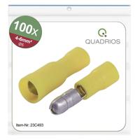 Quadrios 23C493 Ronde connector 4 mm² - 6 mm² Geel 100 stuk(s) - thumbnail