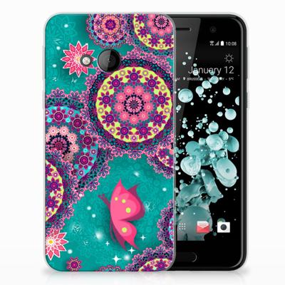 HTC U Play Hoesje maken Cirkels en Vlinders HTC U Play Hoesje maken Cirkels en Vlinders
