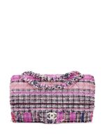 CHANEL Pre-Owned sac porté épaule Jumbo Double Flap en tweed (2006-2008) - Rose - thumbnail