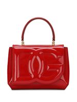 Dolce & Gabbana sac en cuir à logo embossé - Rouge - thumbnail