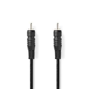 Nedis Digitale Audiokabel | RCA Male | RCA Male | 1 m | 1 stuks - CAGP24170BK10 CAGP24170BK10