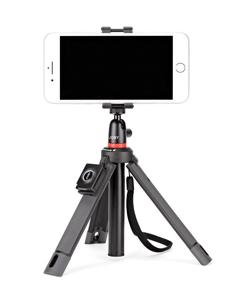 JOBY TelePod™ Mobile Tripod 1/4 inch Zwart Incl. smartphonehouder, Kogelkop