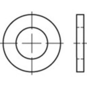 Onderlegring 31 mm 45 mm Staal Galvanisch verzinkt 100 stuk(s) TOOLCRAFT 135870