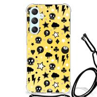 Doorzichtige Silicone Hoesje voor Samsung Galaxy S23 FE Katten Emojis - thumbnail