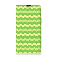 iPhone 13 Hoesje met Magneet Waves Green