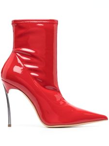 Casadei bottines Super Blade Ultravox 100 mm - Rouge