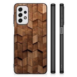 Houten Print Telefoonhoesje voor Samsung Galaxy A23 Wooden Cubes