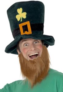 Leprechaun Hoed met baard