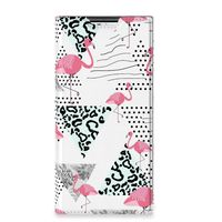 Samsung Galaxy S22 Ultra Hoesje maken Flamingo Triangle - thumbnail