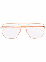 Mykita lunettes de vue Steen à monture carrée - Orange