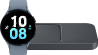 Samsung Galaxy Watch5 4G Blauw 44mm + Duo Draadloze Oplader 15W