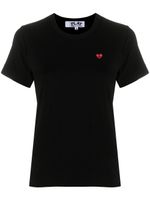 Comme Des Garçons Play t-shirt à logo brodé - Noir