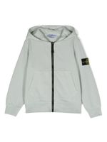 Stone Island Junior hoodie en coton à fermeture zippée - Gris - thumbnail