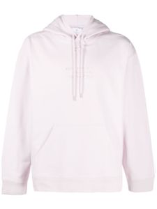 Courrèges hoodie en coton à logo brodé - Rose