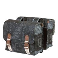 Basil Fietstas Dubbel Boheme charcoal