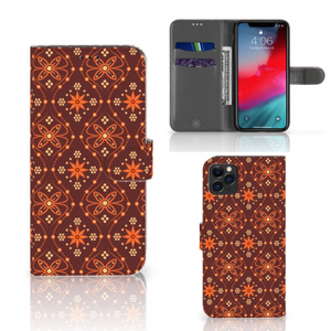 Apple iPhone 11 Pro Max Telefoon Hoesje Batik Brown