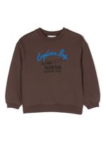 Bonpoint graphic-print cotton sweatshirt - Marron - thumbnail