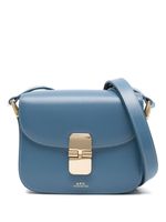 A.P.C. mini sac porté épaule Grace en cuir - Bleu