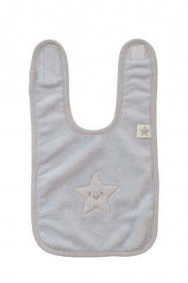 Pericles slabbetje Star 32 cm small grijs