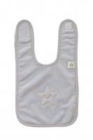 Pericles slabbetje Star 32 cm small grijs