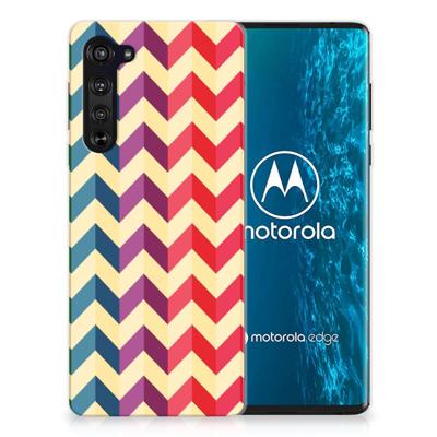 Motorola Edge TPU bumper Zigzag Multi Color Motorola Edge TPU bumper Zigzag Multi Color