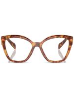 Prada Eyewear lunettes de vue à monture oversize - Marron