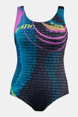Ulla Popken Badpak, sportief design, racerback - Grote Maten Ulla Popken Badpak, sportief design, racerback - Grote Maten