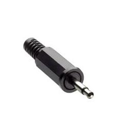 Lumberg KLS 10 Jackplug 2.5 mm Stekker, recht Aantal polen: 2 Mono Zwart 1 stuk(s)