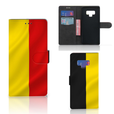 Samsung Galaxy Note 9 Bookstyle Case Belgische Vlag Samsung Galaxy Note 9 Bookstyle Case Belgische Vlag