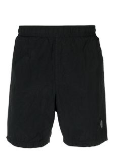 Stone Island short de bain élastiqué à patch logo - Noir