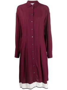 Câllas Milano robe-chemise Allegra à manches longues - Rouge