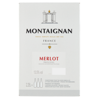 Montaignan  Merlot  Box  2, 25L bij Jumbo
